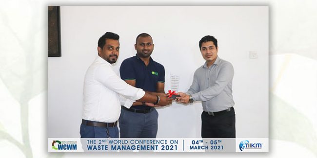 ECO SPINDLES AWARDED AS THE INDUSTRY LEADER AT THE WORLD CONFERENCE ON WASTE MANAGEMENT (WCWM 2021)